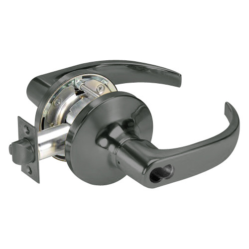 SI-PB5405LN-620 Yale 5400LN Series Single Cylinder Storeroom or Closet Cylindrical Locks with Pacific Beach Lever Prepped for Schlage IC Core in Antique Nickel