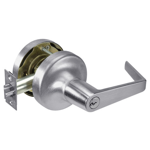 AU5329LN-626 Yale 5300LN Series Single Cylinder Communicating Classroom Cylindrical Lock with Augusta Lever in Satin Chrome AU5329LN-626 Yale 5300LN Series Single Cylinder Communicating Classroom Cylindrical Lock with Augusta Lever in Satin Chrome