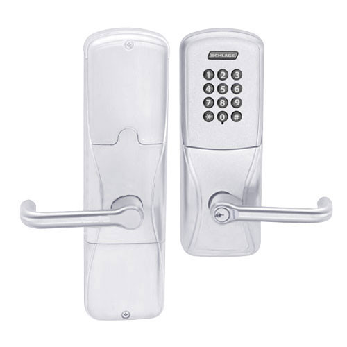 AD200-MS-50-KP-TLR-GD-29R-625 Schlage Office Mortise Keypad Lock with Tubular Lever in Bright Chrome AD200-MS-50-KP-TLR-GD-29R-625 Schlage Office Mortise Keypad Lock with Tubular Lever in Bright Chrome