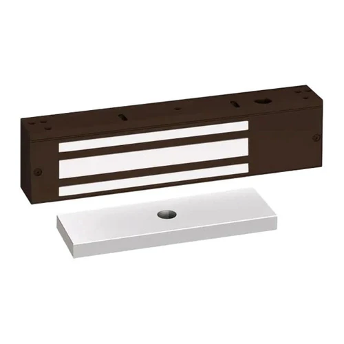 1571XD SDC 1570 Series 1200lb Holding Force Single EM Magnetic Door Lock with Door Position Sensor in Dark Bronze