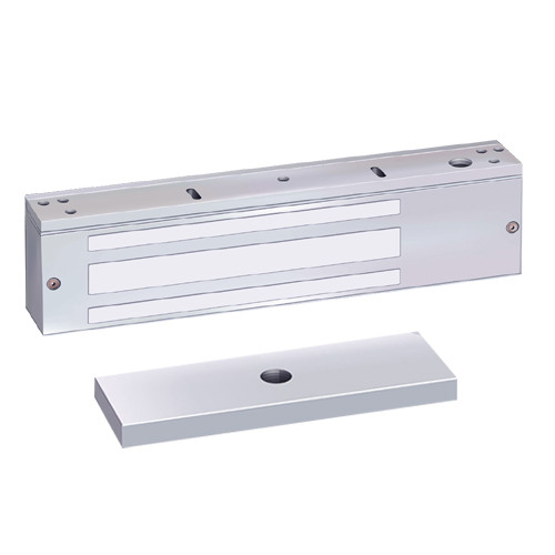1571PD SDC 1570 Series 1200lb Holding Force Single EM Magnetic Door Lock with Door Position Sensor in Bright Chrome