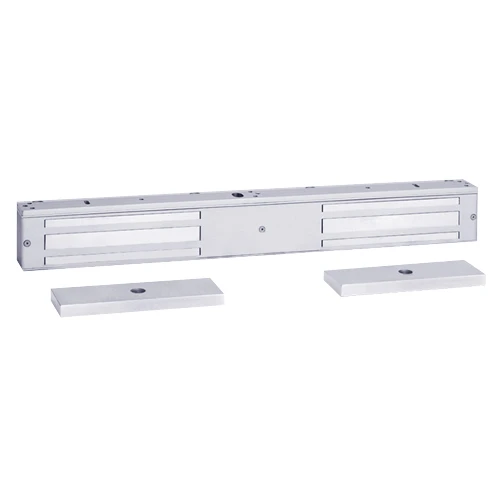 1572PD2 SDC 1570 Series 1200lb Holding Force Double EM Magnetic Door Lock with Door Position Sensor in Bright Chrome