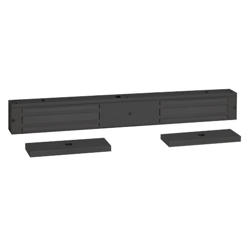 1582YB2A2 SDC 1580 Series 650lb Holding Force Double EM Magnetic Door Lock with Magnetic Bond Sensor and Anti-Tamper in Black