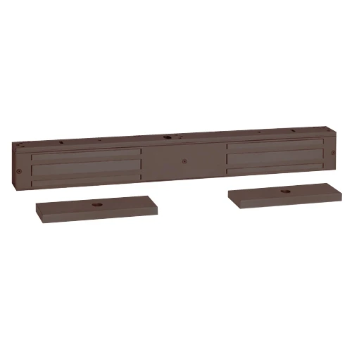 1582XD2B2A2 SDC 1580 Series 650lb Holding Force Double EM Magnetic Door Lock with Door Position Sensor, Magnetic Bond Sensor and Anti-Tamper in Dark Bronze