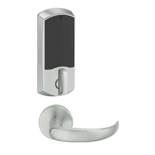LEMD-GRW-J-17-619-00B Schlage Privacy/Apartment Wireless Greenwich Mortise Deadbolt Lock with LED and Sparta Lever Prepped for FSIC in Satin Nickel