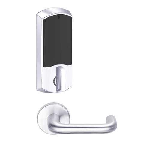 LEMD-GRW-J-03-625-00B Schlage Privacy/Apartment Wireless Greenwich Mortise Deadbolt Lock with LED and Tubular Lever Prepped for FSIC in Bright Chrome