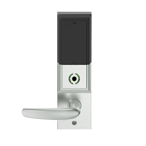 LEMS-ADD-P-07-619 Schlage Storeroom Wireless Addison Mortise Lock with LED and Athens Lever in Satin Nickel