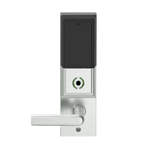 LEMS-ADD-P-01-619 Schlage Storeroom Wireless Addison Mortise Lock with LED and 01 Lever in Satin Nickel