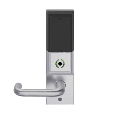 LEMB-ADD-J-03-626 Schlage Privacy/Office Wireless Addison Mortise Lock with Push Button, LED and Tubular Lever Prepped for FSIC in Satin Chrome