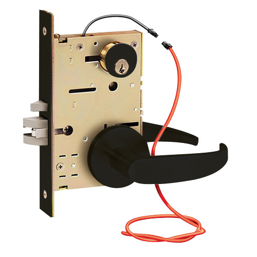 Z7830RHG SDC Z7800 Selectric Pro Series Locked Both Sides Failsafe Electric Mortise Lock with Galaxy Lever in Oil Rubbed Bronze