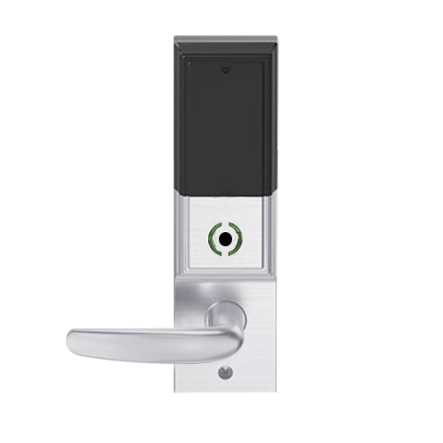 LEMS-ADD-BD-07-626AM Schlage Storeroom Wireless Addison Mortise Lock with LED and Athens Lever Prepped for SFIC in Satin Chrome Antimicrobial