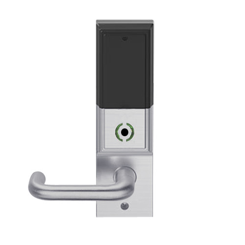 LEMS-ADD-BD-03-626 Schlage Storeroom Wireless Addison Mortise Lock with LED and Tubular Lever Prepped for SFIC in Satin Chrome