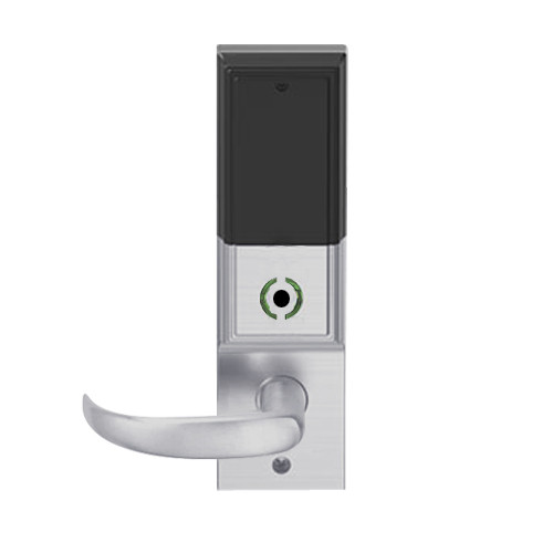LEMB-ADD-BD-17-626 Schlage Privacy/Office Wireless Addison Mortise Lock with Push Button, LED and Sparta Lever Prepped for SFIC in Satin Chrome