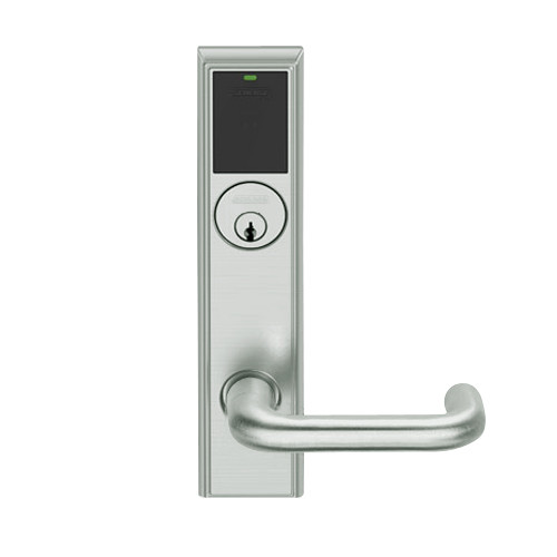 LEMD-ADD-P-03-619 Schlage Privacy/Apartment Wireless Addison Mortise Deadbolt Lock with LED and Tubular Lever in Satin Nickel