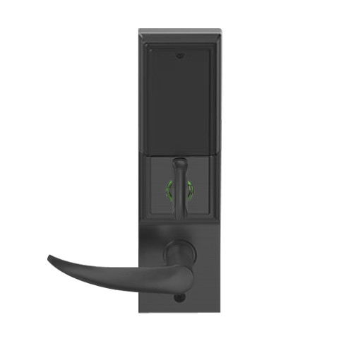 LEMD-ADD-P-OME-622 Schlage Privacy/Apartment Wireless Addison Mortise Deadbolt Lock with LED and Omega Lever in Matte Black