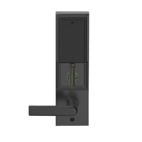 LEMD-ADD-BD-01-622 Schlage Privacy/Apartment Wireless Addison Mortise Deadbolt Lock with LED and 01 Lever Prepped for SFIC in Matte Black