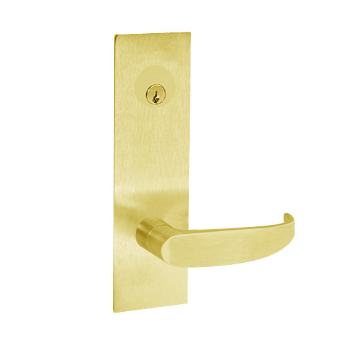 Z7852RRCGE SDC Z7800 Selectric Pro Series Locked Outside Sides Failsecure Electric Mortise Lock with Galaxy Lever in Bright Brass