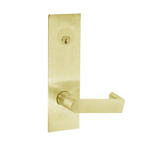 Z7852LRCEE SDC Z7800 Selectric Pro Series Locked Outside Only Failsecure Electric Mortise Lock with Eclipse Lever in Bright Brass