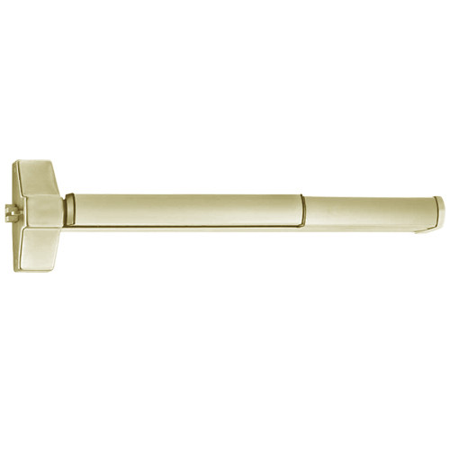 ED5200SA-606-W048-MELR-M92 Corbin ED5200 Series Fire Rated Exit Device with Motor Latch Retraction and Touchbar Monitoring in Satin Brass Finish