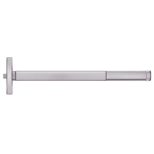 2402CD-630-48 PHI 2400 Series Non Fire Rated Apex Rim Exit Device Prepped for Dummy Trim with Cylinder Dogging in Satin Stainless Steel Finish