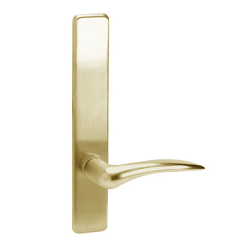 D810-606-RHR Corbin ED4000 Series Exit Device Trim with Passage Dirke Lever in Satin Brass Finish D810-606-RHR Corbin ED4000 Series Exit Device Trim with Passage Dirke Lever in Satin Brass Finish