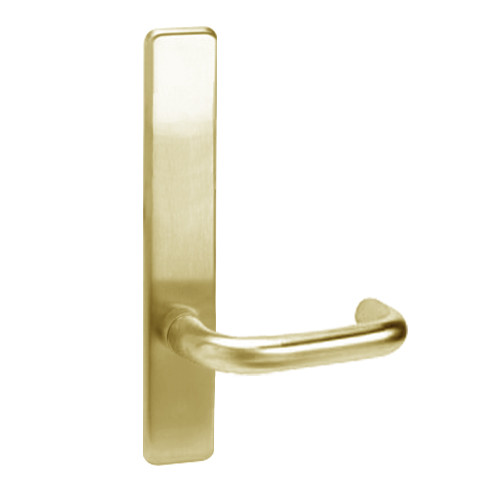 L810-606-LHR Corbin ED4000 Series Exit Device Trim with Passage Lustra Lever in Satin Brass Finish