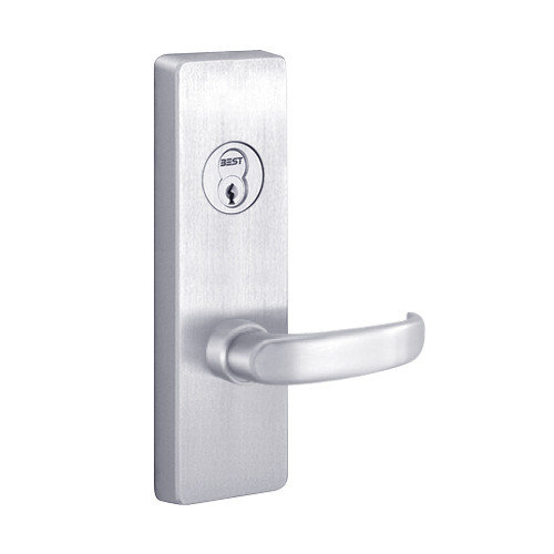 4908D-625-LHR PHI Key Controls Lever Trim with D Lever Design for Apex and Olympian Series Exit Device in Bright Chrome Finish