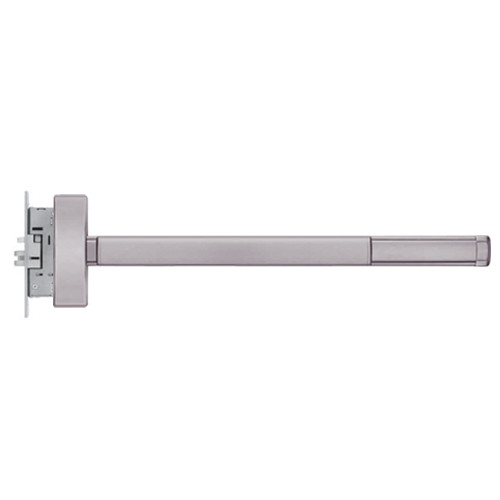 DEFL2314-LHR-630-36 PHI 2300 Series Fire Rated Apex Mortise Exit Device with Delayed Egress Prepped for Lever-Knob Always Active in Satin Stainless Steel Finish