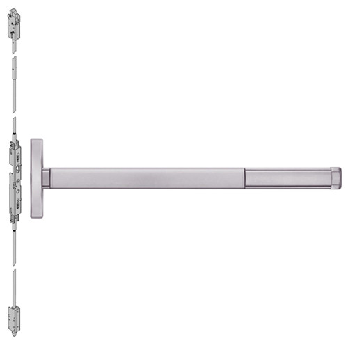 DE2602LBR-630-48 PHI 2600 Series Concealed Vertical Rod Exit Device with Delayed Egress Prepped for Dummy Trim in Satin Stainless Steel Finish