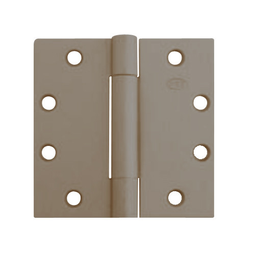 3CB1WT-5x7-643 IVES 3 Knuckle Concealed Bearing Full Mortise Wide Throw Butt Hinge in Satin Bronze-Blackened