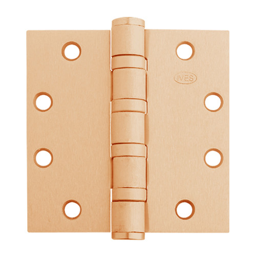 5BB1HW-5x4-5-639 IVES 5 Knuckle Ball Bearing Full Mortise Hinge in Satin Bronze Plated 5BB1HW-5x4-5-639 IVES 5 Knuckle Ball Bearing Full Mortise Hinge in Satin Bronze Plated