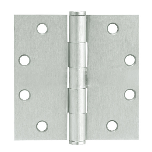 5PB1-4-5x4-5-619-NRP IVES 5 Knuckle Plain Bearing Full Mortise Hinge in Satin Nickel
