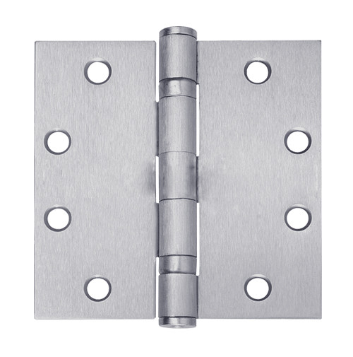 5BB1-4-5x4-626-TW8 IVES 5 Knuckle Ball Bearing Full Mortise Hinge with Electric Thru-Wire in Satin Chrome