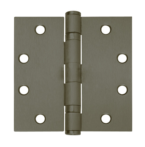 5BB1-4-5x4-5-613-TW8 IVES 5 Knuckle Ball Bearing Full Mortise Hinge with Electric Thru-Wire in Dark Bronze