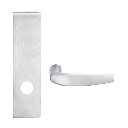 L9010-07N-625 Schlage L Series Passage Latch Commercial Mortise Lock with 07 Cast Lever Design in Bright Chrome