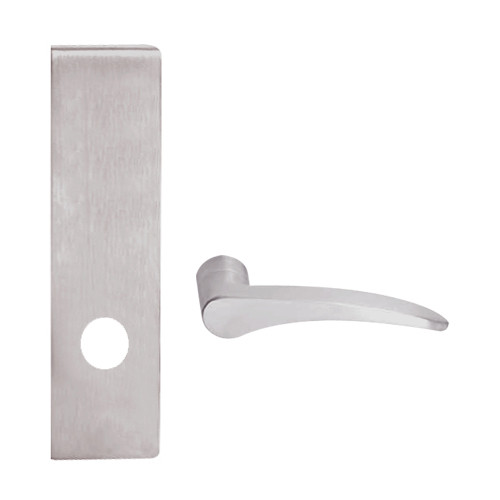 L9440-12N-630-RH Schlage L Series Privacy with Deadbolt Commercial Mortise Lock with 12 Cast Lever Design in Satin Stainless Steel