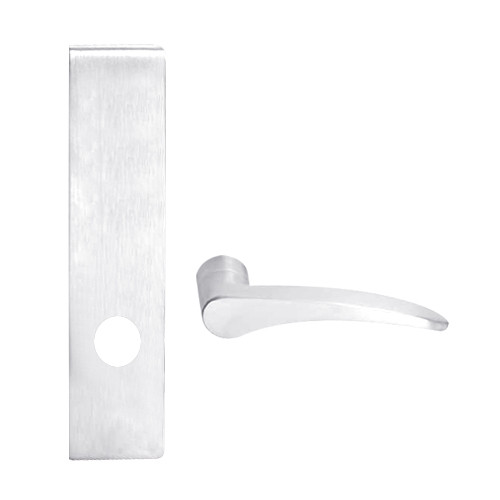 L9440-12L-625-LH Schlage L Series Privacy with Deadbolt Commercial Mortise Lock with 12 Cast Lever Design in Bright Chrome