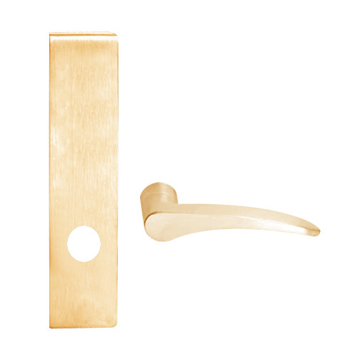 L9440-12L-612-RH Schlage L Series Privacy with Deadbolt Commercial Mortise Lock with 12 Cast Lever Design in Satin Bronze