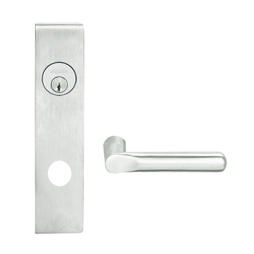 L9456P-18L-619 Schlage L Series Corridor with Deadbolt Commercial Mortise Lock with 18 Cast Lever Design in Satin Nickel
