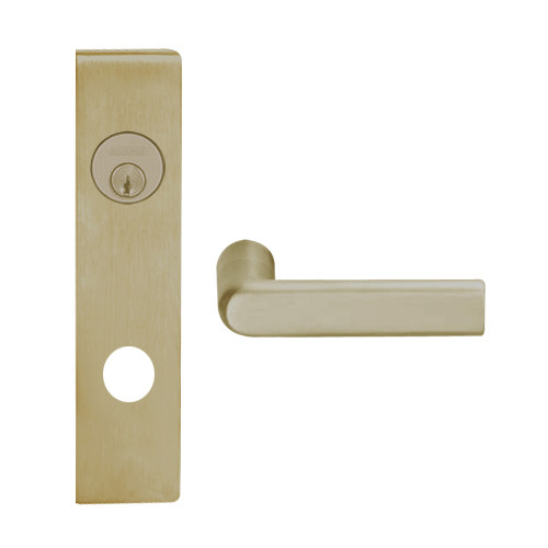 L9080L-01L-613 Schlage L Series Less Cylinder Storeroom Commercial Mortise Lock with 01 Cast Lever Design in Oil Rubbed Bronze