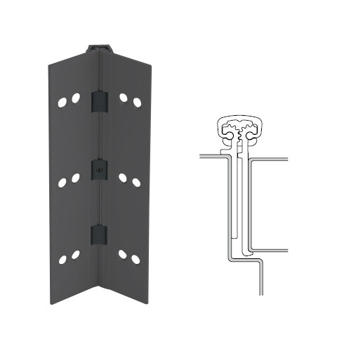 114XY-315AN-120-TFWD IVES Full Mortise Continuous Geared Hinges with Thread Forming Screws in Anodized Black 114XY-315AN-120-TFWD IVES Full Mortise Continuous Geared Hinges with Thread Forming Screws in Anodized Black