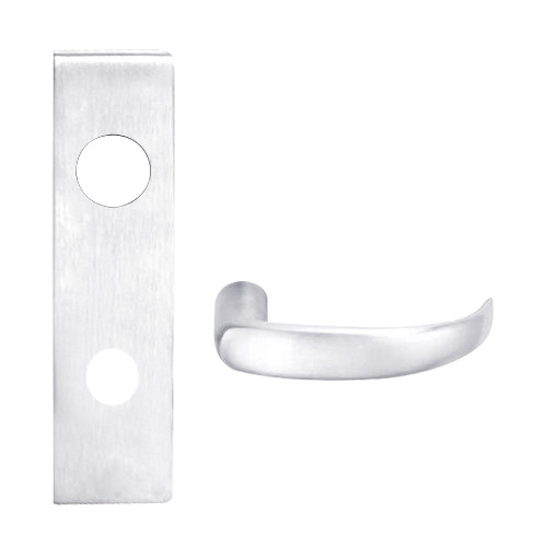 L9080BD-17N-625 Schlage L Series Storeroom Commercial Mortise Lock with 17 Cast Lever Design Prepped for SFIC in Bright Chrome