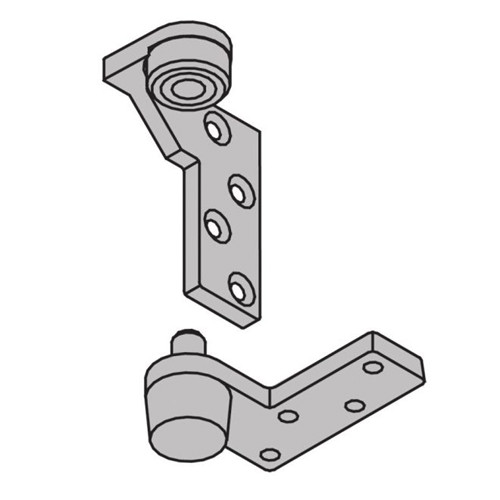 7212V-TOP-US26-LH IVES 7212 3/4" Offset Top Pivot Jamb Mount in Bright Chrome