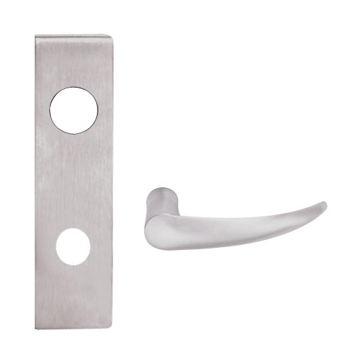 L9080BD-OME-N-630 Schlage L Series Storeroom Commercial Mortise Lock with Omega Lever Design Prepped for SFIC in Satin Stainless Steel