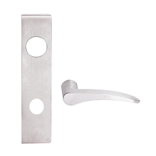 L9080BD-12L-629-RH Schlage L Series Storeroom Commercial Mortise Lock with 12 Cast Lever Design Prepped for SFIC in Bright Stainless Steel