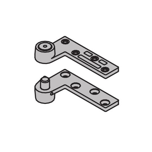 7227F-TOP-SP28-LH IVES Fire Rated 7227F 3/4" Offset Top Pivot in Sprayed Aluminum