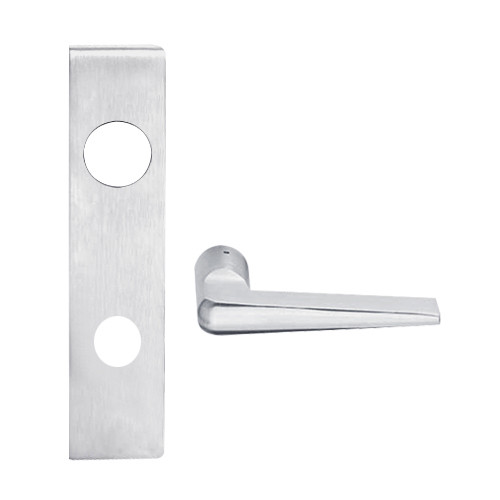 L9080J-05L-626 Schlage L Series Storeroom Commercial Mortise Lock with 05 Cast Lever Design Prepped for FSIC in Satin Chrome