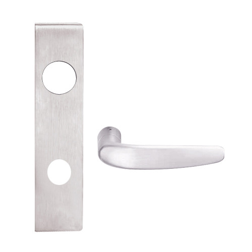 L9456J-07L-629 Schlage L Series Corridor with Deadbolt Commercial Mortise Lock with 07 Cast Lever Design Prepped for FSIC in Bright Stainless Steel