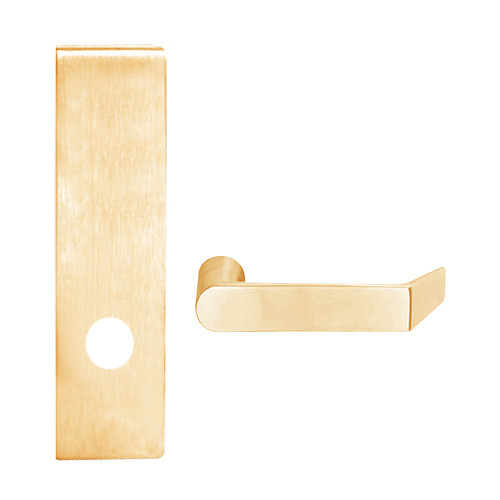 L9025-06N-612 Schlage L Series Exit Commercial Mortise Lock with 06 Cast Lever Design in Satin Bronze