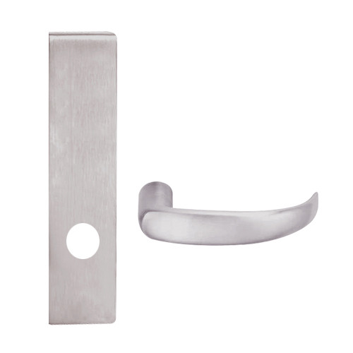 L9025-17L-630 Schlage L Series Exit Commercial Mortise Lock with 17 Cast Lever Design in Satin Stainless Steel